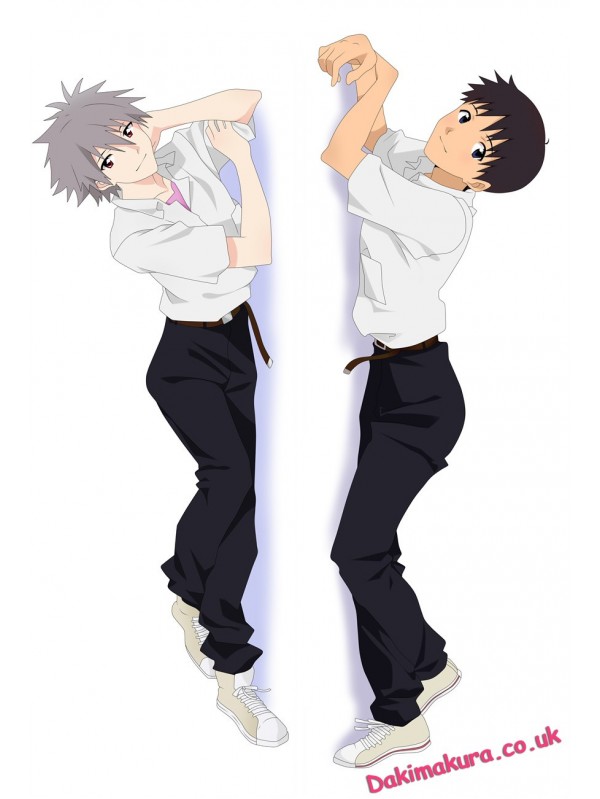Evangelion Male Anime Dakimakura Japanese Hugging Body Pillow Cover