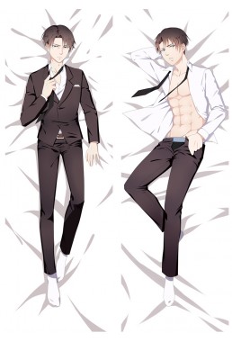 Levi Ackerman - Attack on Titan Male Anime Dakimakura Japanese Hugging Body Pillow Cover