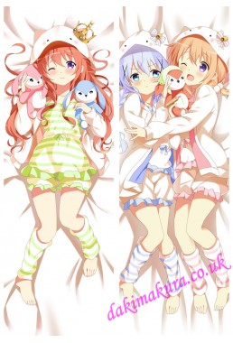 Hoto Cocoa Chino - Is the Order a Rabbit Dakimakura 3d pillow anime pillowcase