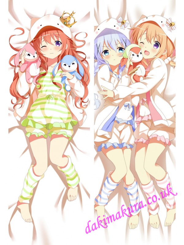 Hoto Cocoa Chino - Is the Order a Rabbit Dakimakura 3d pillow anime pillowcase