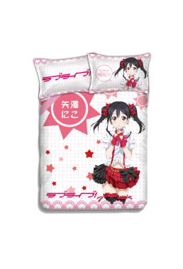 Nico Yazawa - Love Live Anime 4 Pieces Bedding Sets,Bed Sheet Duvet Cover with Pillow Covers