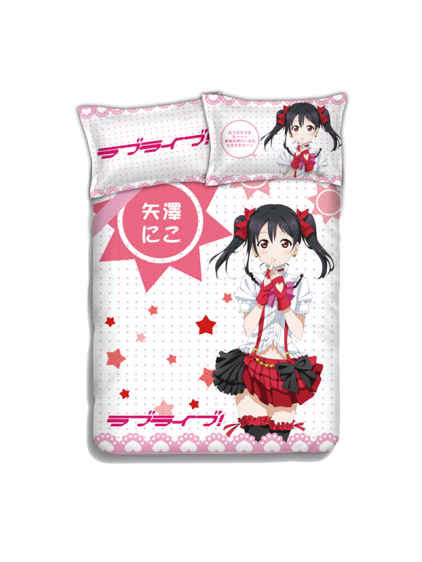 Nico Yazawa - Love Live Anime 4 Pieces Bedding Sets,Bed Sheet Duvet Cover with Pillow Covers