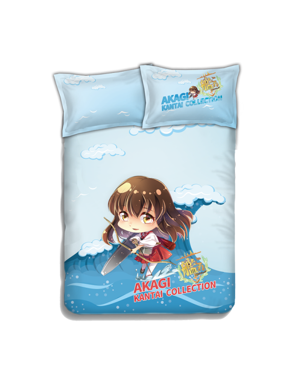 Akagi - Kantai Collection Japanese Anime Bed Blanket Duvet Cover with Pillow Covers