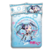 Miku Hatsune - Vocaloid Anime 4 Pieces Bedding Sets,Bed Sheet Duvet Cover with Pillow Covers