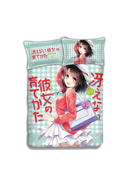 Megumi Kato - SaeKano Japanese Anime Bed Sheet Duvet Cover with Pillow Covers