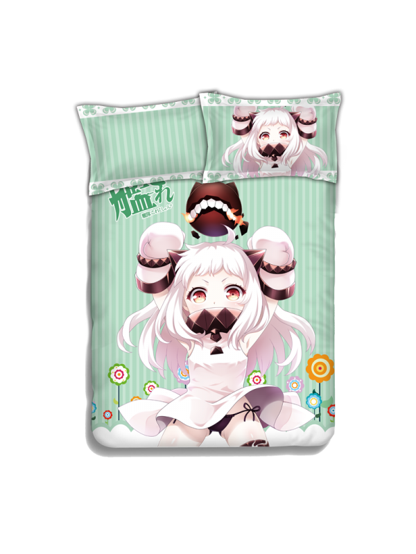 Hoppou seiki-Kantai Collection Anime 4 Pieces Bedding Sets,Bed Sheet Duvet Cover with Pillow Covers