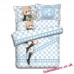 IZUMI Reina Anime Bedding Sets,Bed Blanket & Duvet Cover,Bed Sheet with Pillow Covers