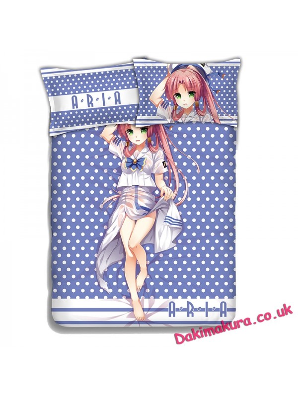 Aria Kanzaki - Aria the Scarlet Ammo Japanese Anime Bed Sheet Duvet Cover with Pillow Covers