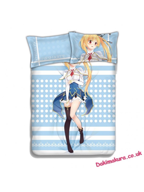 Lisesharte Atismata-Undefeated Bahamut Chronicle 4 Pieces Bedding Sets,Bed Sheet Duvet Cover with Pillow Covers