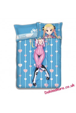 A maiden Japanese Anime Bed Sheet Duvet Cover with Pillow Covers