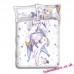 Emilia - Re Zero Anime 4 Pieces Bedding Sets,Bed Sheet Duvet Cover with Pillow Covers