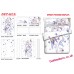 Emilia - Re Zero Anime 4 Pieces Bedding Sets,Bed Sheet Duvet Cover with Pillow Covers