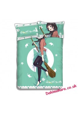 Makoto Kowata - Flying Witch Anime Bedding Sets,Bed Blanket & Duvet Cover,Bed Sheet with Pillow Covers