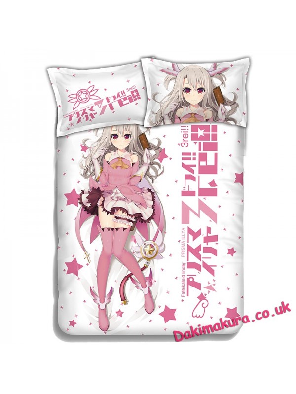 Leysritt-Fate kaleid liner Anime 4 Pieces Bedding Sets,Bed Sheet Duvet Cover with Pillow Covers