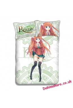 Ohtori Chihaya -Rewrite Anime 4 Pieces Bedding Sets,Bed Sheet Duvet Cover with Pillow Covers