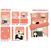 Panda - Shirokuma Cafe-Anime 4 Pieces Bedding Sets,Bed Sheet Duvet Cover with Pillow Covers