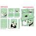 Panda - Shirokuma CafeGreen Anime Bed Sheet Duvet Cover with Pillow Covers