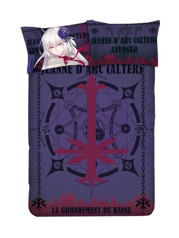 Jeanne d'Arc - Fate Grand Order 4 Pieces Bedding Sets,Bed Sheet Duvet Cover with Pillow Covers