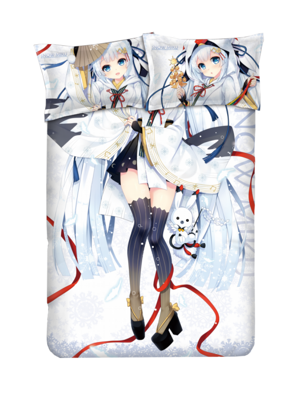 MIKU - VOCALOID Japanese Anime Bed Blanket Duvet Cover with Pillow Covers