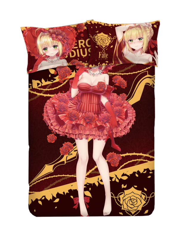 Nero Claudius Caesar Augustus Germanicus-Fate EXTRA Anime Bed Sheet Duvet Cover with Pillow Covers