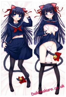 BLACK CAT Anime Dakimakura Japanese Love Body Pillow Case