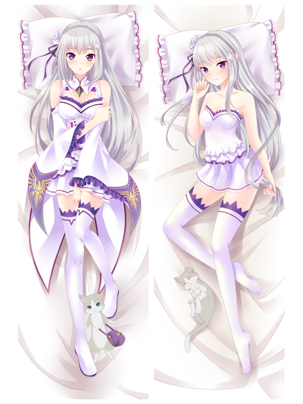 Emilia - Re Zero Japanese hug dakimakura pillow case online