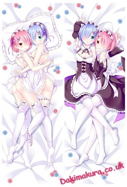 Ram and Rem - Re Zero Anime Dakimakura Japanese Hug Body PillowCases