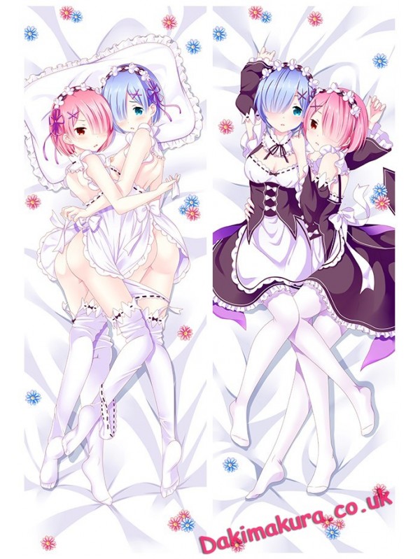 Ram and Rem - Re Zero Anime Dakimakura Japanese Hug Body PillowCases