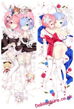 Ram and Rem - Re Zero Anime Dakimakura Japanese Love Body PillowCases