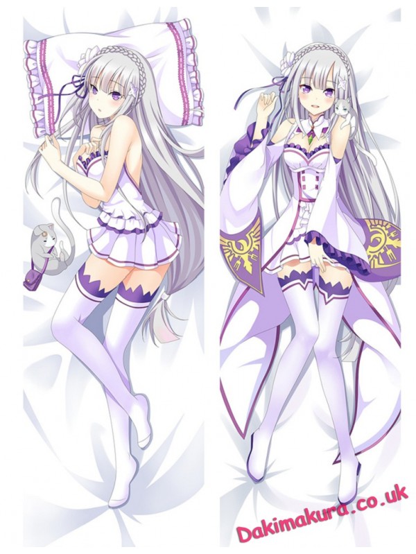 Emilia - Re:Zero Japanese big anime hugging pillow case