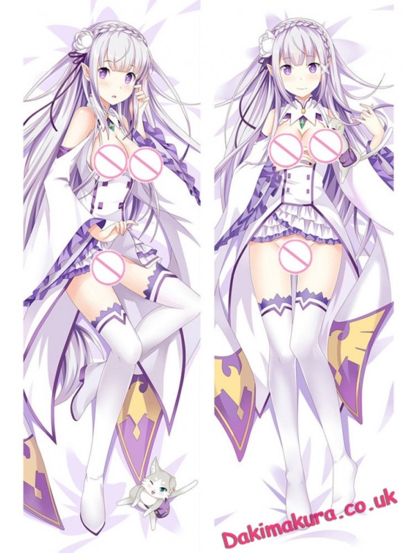 Emilia - Re:Zero Japanese character body dakimakura pillow cover