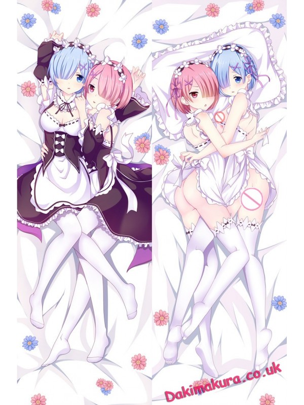 Rem and Ram - Re:Zero waifu japanese anime pillowcases