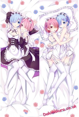 Rem and Ram - Re:Zero hug dakimakura girlfriend body pillow cover