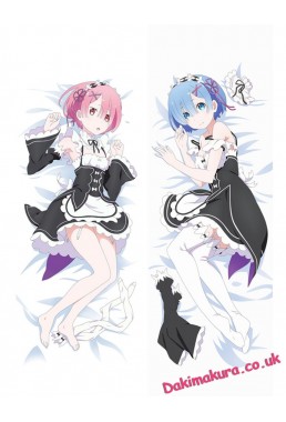Rem and Ram - Re:Zero Japanese big anime hugging pillow case