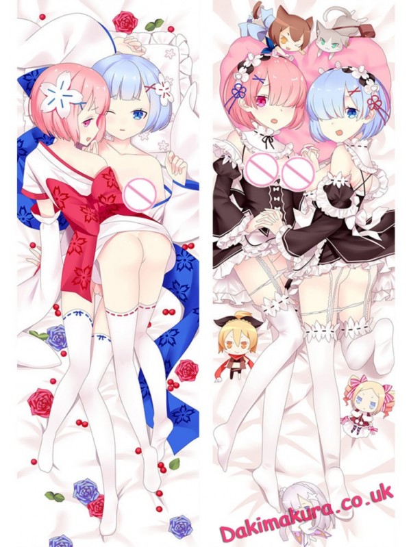 Rem Ram - Re:Zero Anime Dakimakura Japanese Love Body Pillow Case