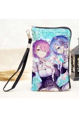 Conditional Free Gifts - Ram and Rem -Re Zero Multifunctional Phone Bag