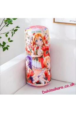 Love Live Anime Comfort Neck and Support Mini Round Roll Bolster Dakimakura Pillow