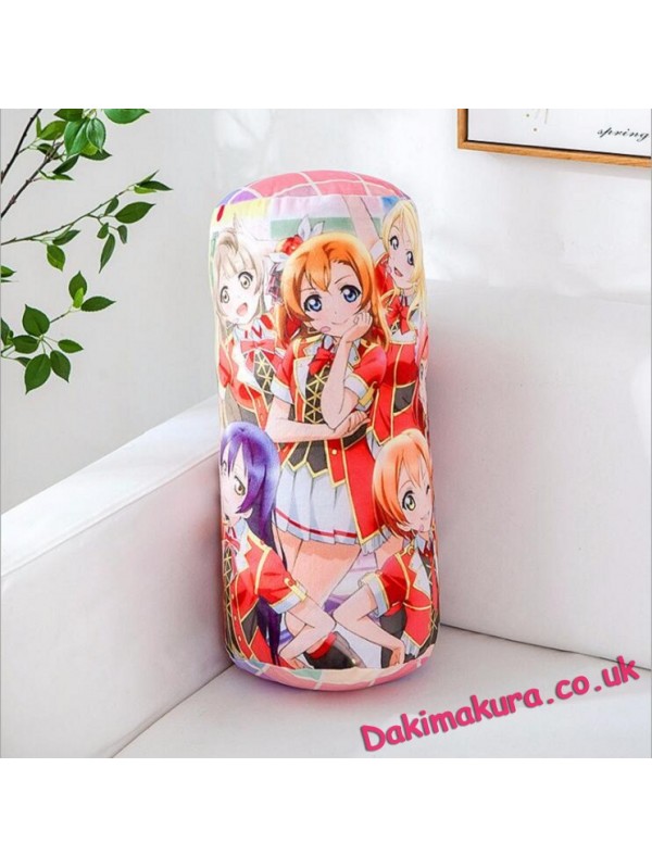 Love Live Anime Comfort Neck and Support Mini Round Roll Bolster Dakimakura Pillow