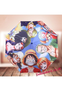 ONE PIECE Waterproof Anti-UV Never Fade Foldable Anime Umbrella