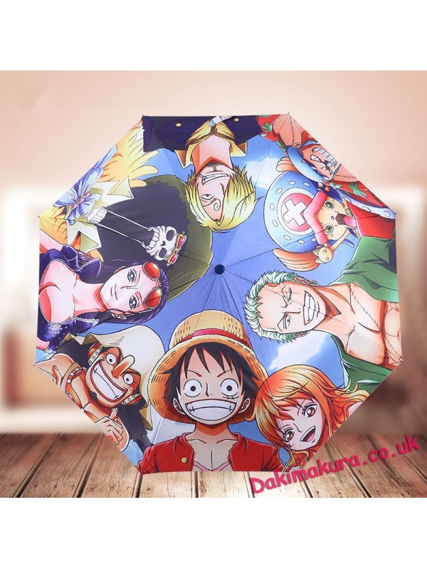 ONE PIECE Waterproof Anti-UV Never Fade Foldable Anime Umbrella