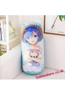 Rem Re:Zero Natural Velvet Softness Comfortable Round Daki Pillow