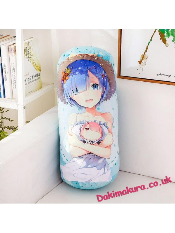 Rem Re:Zero Natural Velvet Softness Comfortable Round Daki Pillow