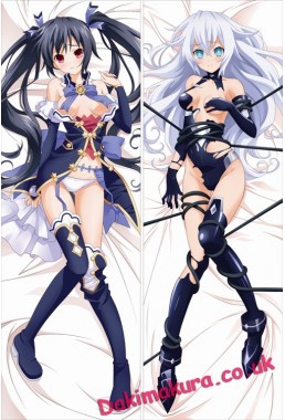 Hyperdimension Neptunia - Black Heart + Noire Hugging body anime cuddle pillowcovers