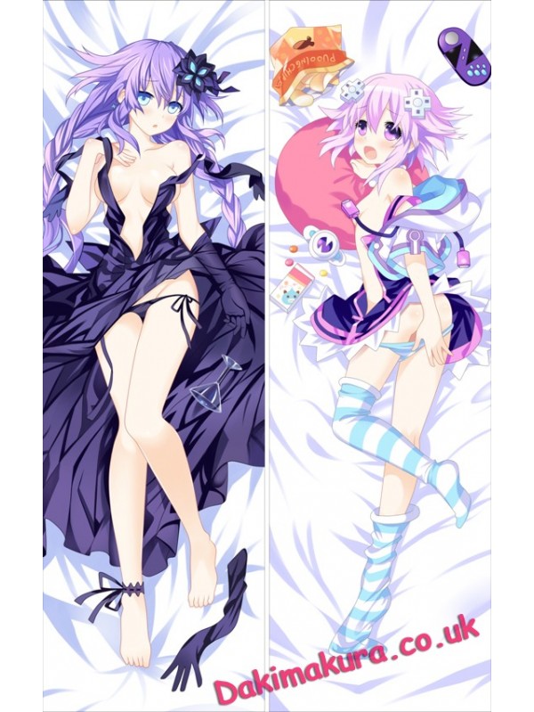 Hyperdimension Neptunia - Neptune + Purple Heart Full body waifu japanese anime pillowcases