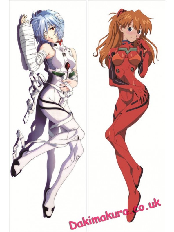 Neon Genesis Evangelion - Rei Ayanami - Asuka Langley Soryu Pillow Cover