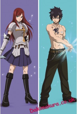 Fairy tail - Erza Scarlet - Gray Fullbuster Anime Dakimakura Pillow Cover