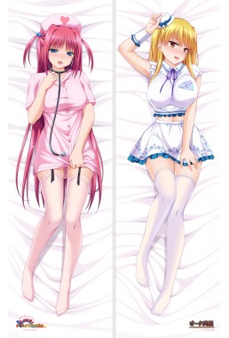 Fluffy Triangle and Oak corps Hua-chan and Misa-chan Anime Dakimakura Pillow Cover