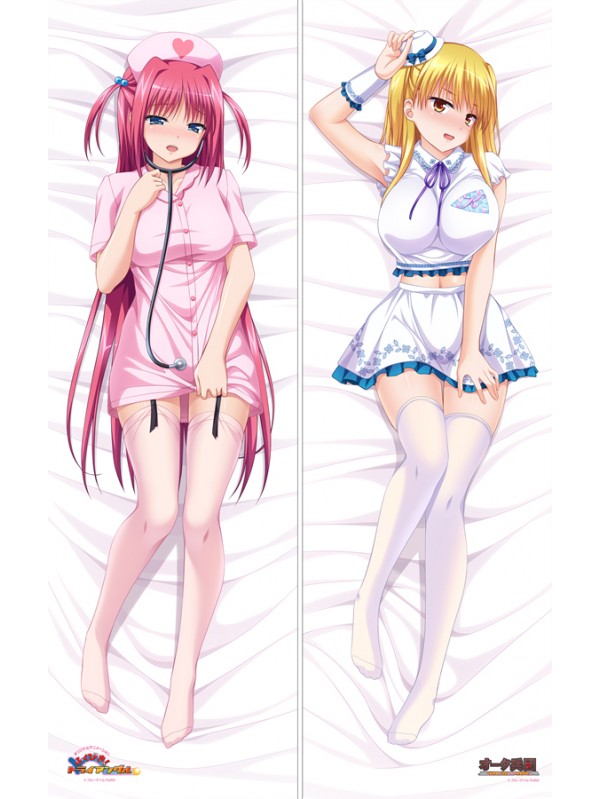 Fluffy Triangle and Oak corps Hua-chan and Misa-chan Anime Dakimakura Pillow Cover