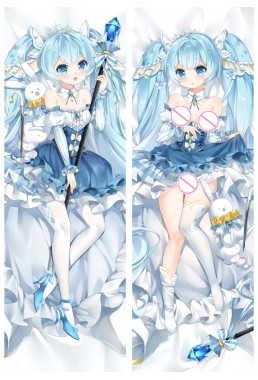 New Snow Miku Anime Dakimakura Japanese Love Body Pillow Cover