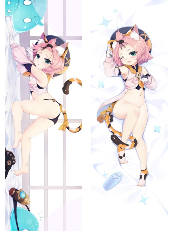 Genshin Impact Diona Pillow Case Anime Japanese Dakimakura Hugging Body Pillow Cover